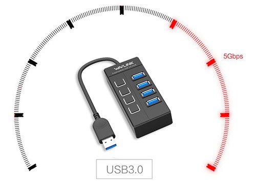 هاب USB 3.0 ویولینک مدل WL-UH30414