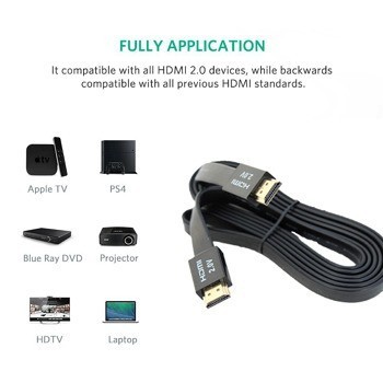 کابل HDMI ورژن 2 فلت مدل JWD-04