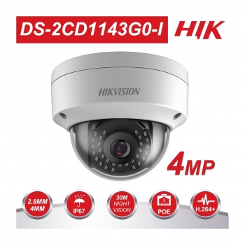 HIKVISION 4MP EXIR NETWORK DOME CAMERA DS-2CD1143G0-I