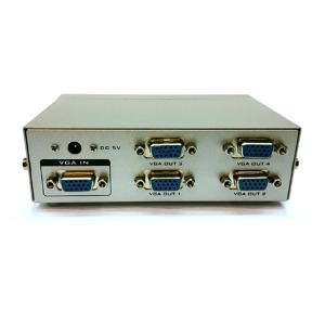 اسپلیتر 1 به 4 پورت VGA آداپتور دار