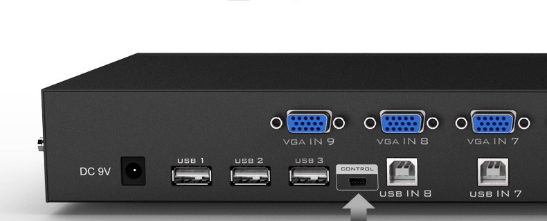 KVM USB سوییچ 8 پورت برند MT-VIKI مدل MT-801UK