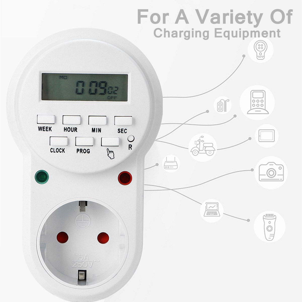 پریز برق هوشمند با تایمر دیجیتال مدل ETG-63A