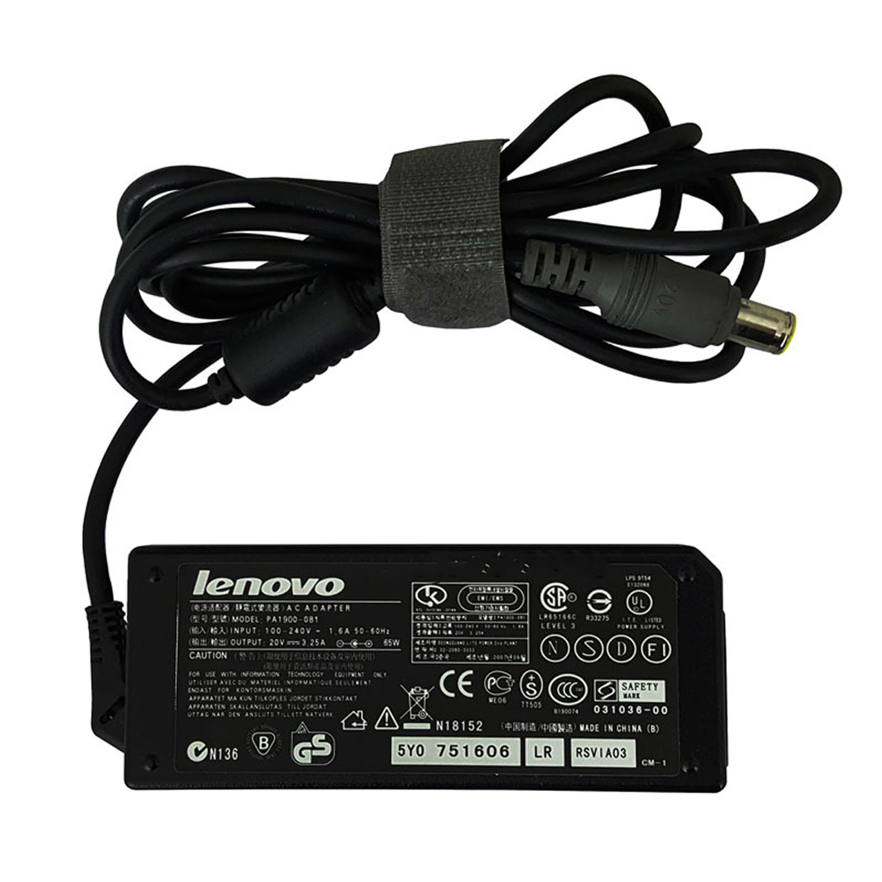 آداپتور لپ تاپ لنوو Lenovo 20V 3.25A سوکت دلی