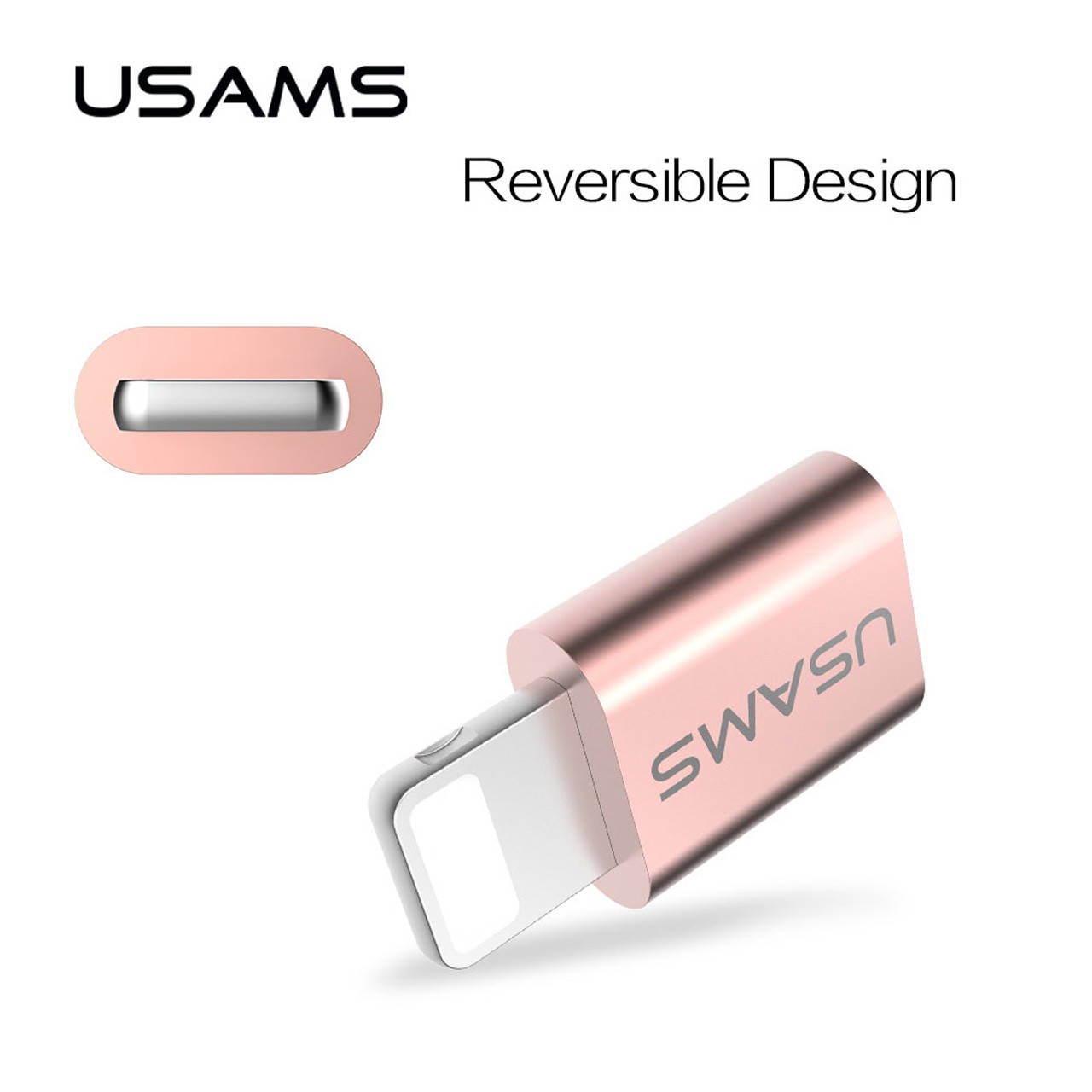 تبدیل MICRO USB ماده به LIGHTNING برند USAMS