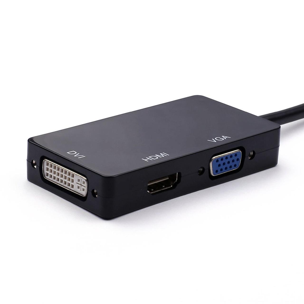 مبدل 3 کاره MINI DISPLAY PORT به DVI / HDMI / VGA