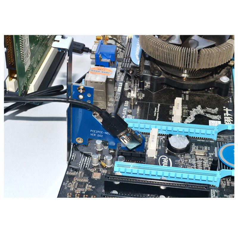 تبدیل PCIe 1X به 2 پورت PCI