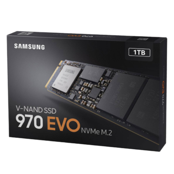 SAMSUNG 970 EVO M.2 2280 1TB PCIe Gen3. X4, NVMe 1.3 64L V-NAND 3-bit MLC Internal Solid State Drive (SSD) MZ-V7E1T0BW اس اس دی اینترنال مدل Samsung 970 Evo Plus M.2 ظرفیت 1 ترابایت