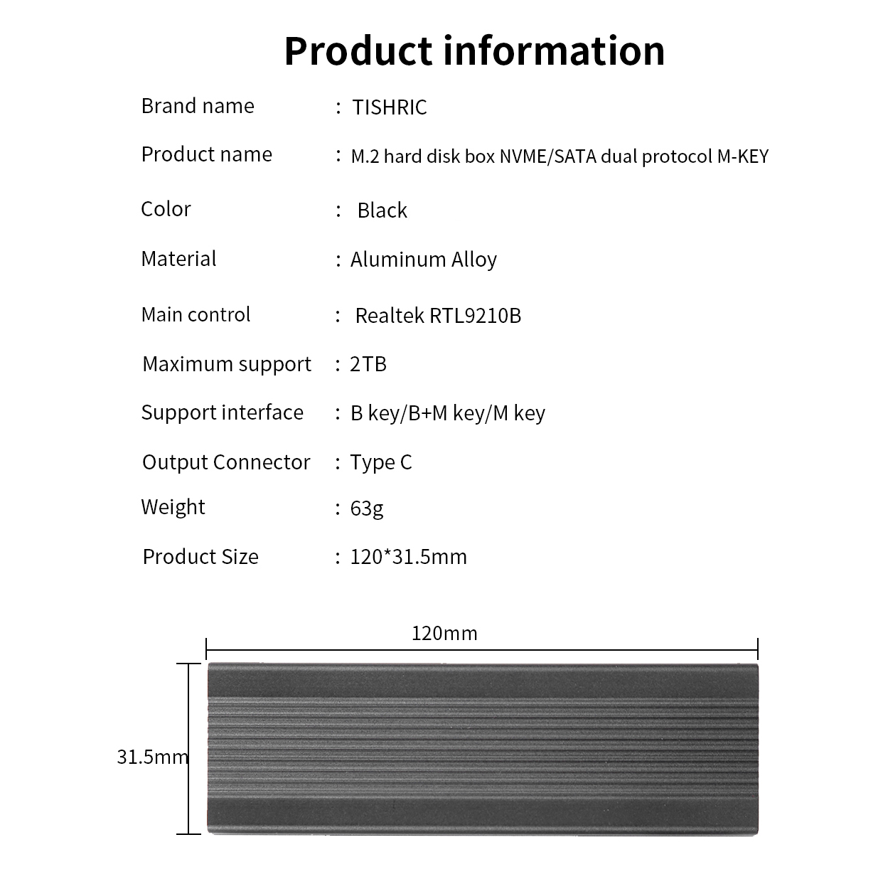 باکس تبدیل هارد M2 به USB3.1