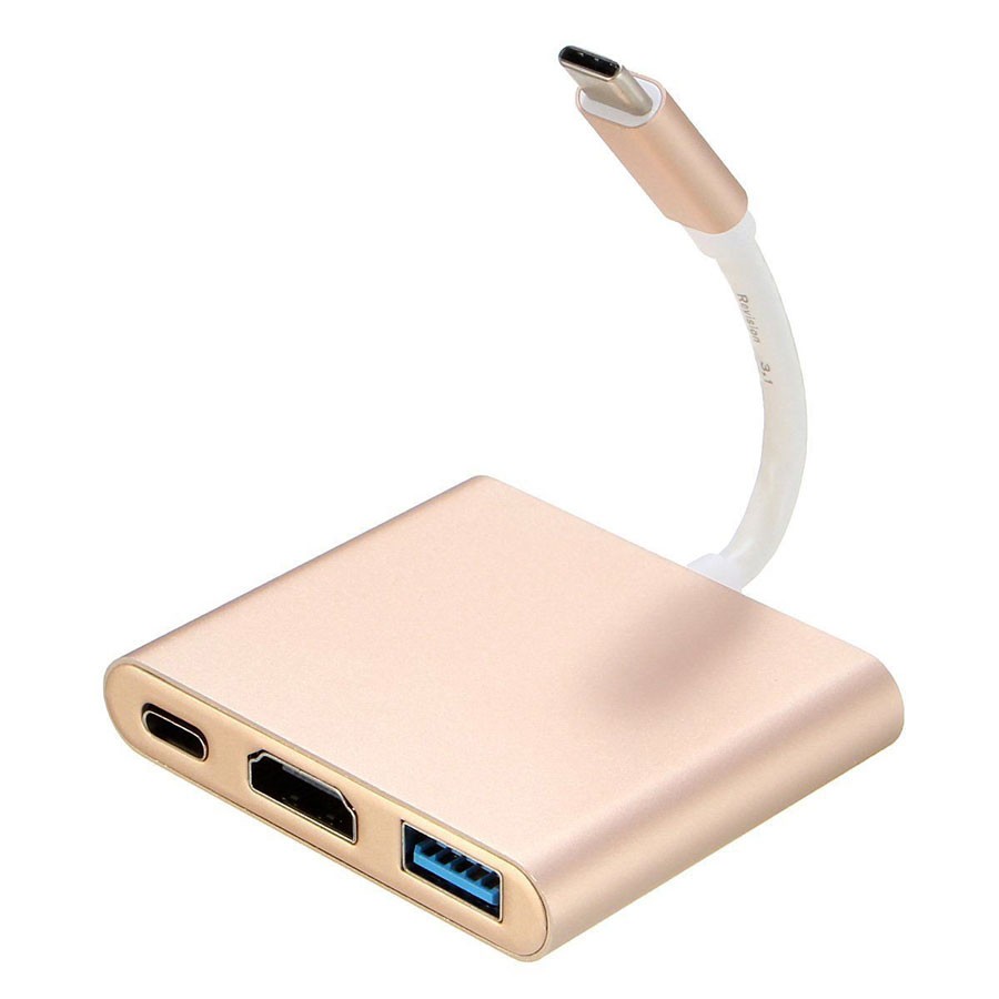 تبدیل Type-C به HDMI و USB 3.0