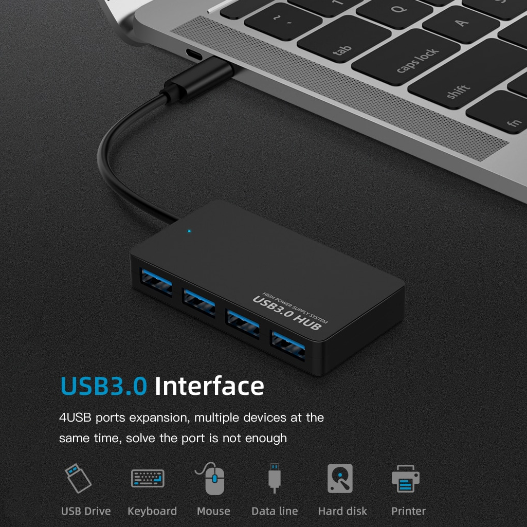 هاب 4 پورت USB TYPE-C