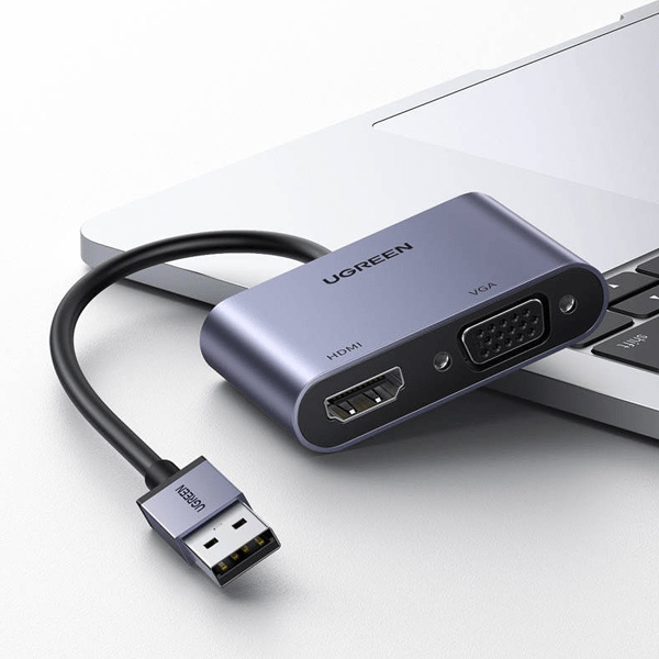 تبدیل USB 3.0 به HDMI و VGA یوگرین مدل 20518