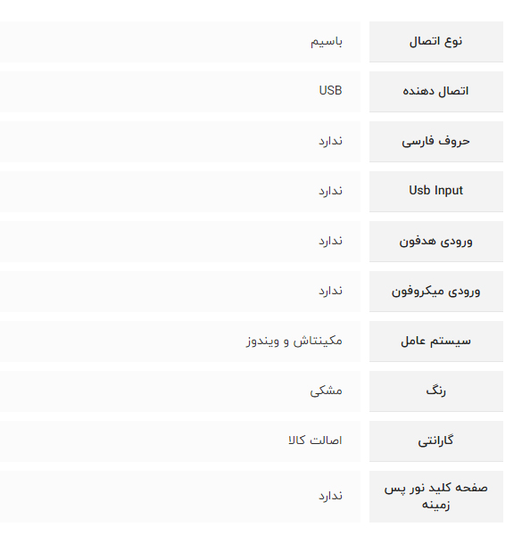 صفحه کلید عددی ای فور تک مدل A4Tech TK-5