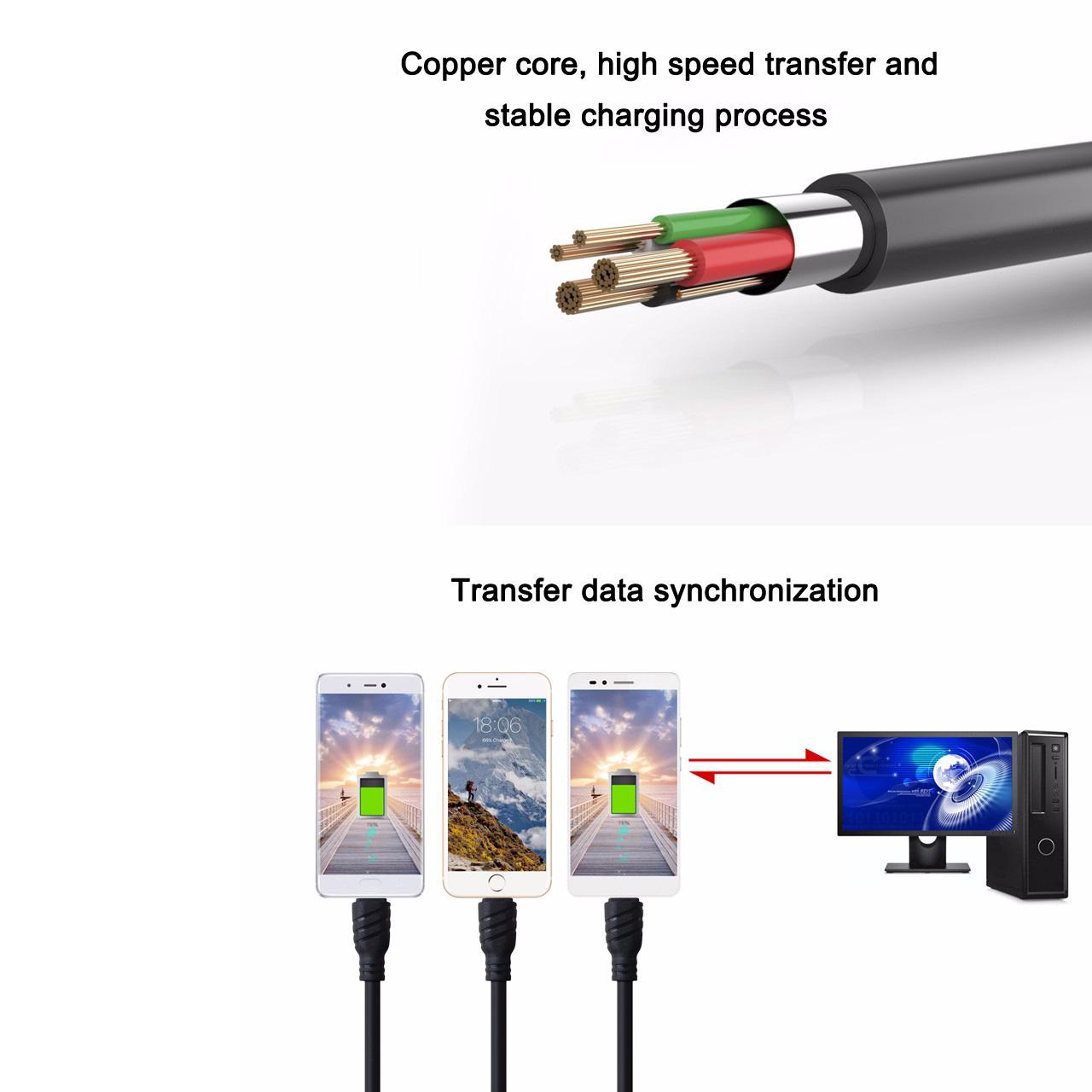 کابل 3 کاره MICRO USB&LIGHTNING& USB 3.0 TYPE-C