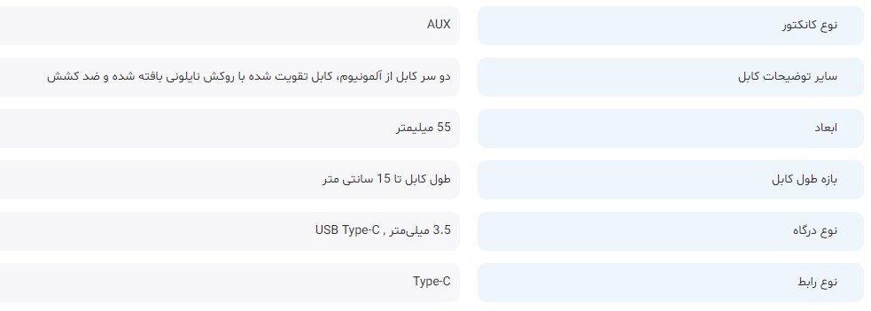 مبدل USB-C به جک 3.5 میلی متری یسیدو مدل YAU-19