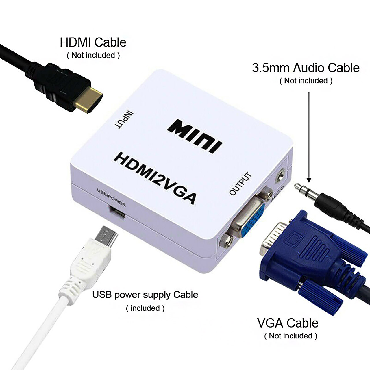 تبدیل HDMI به VGA برند MINI