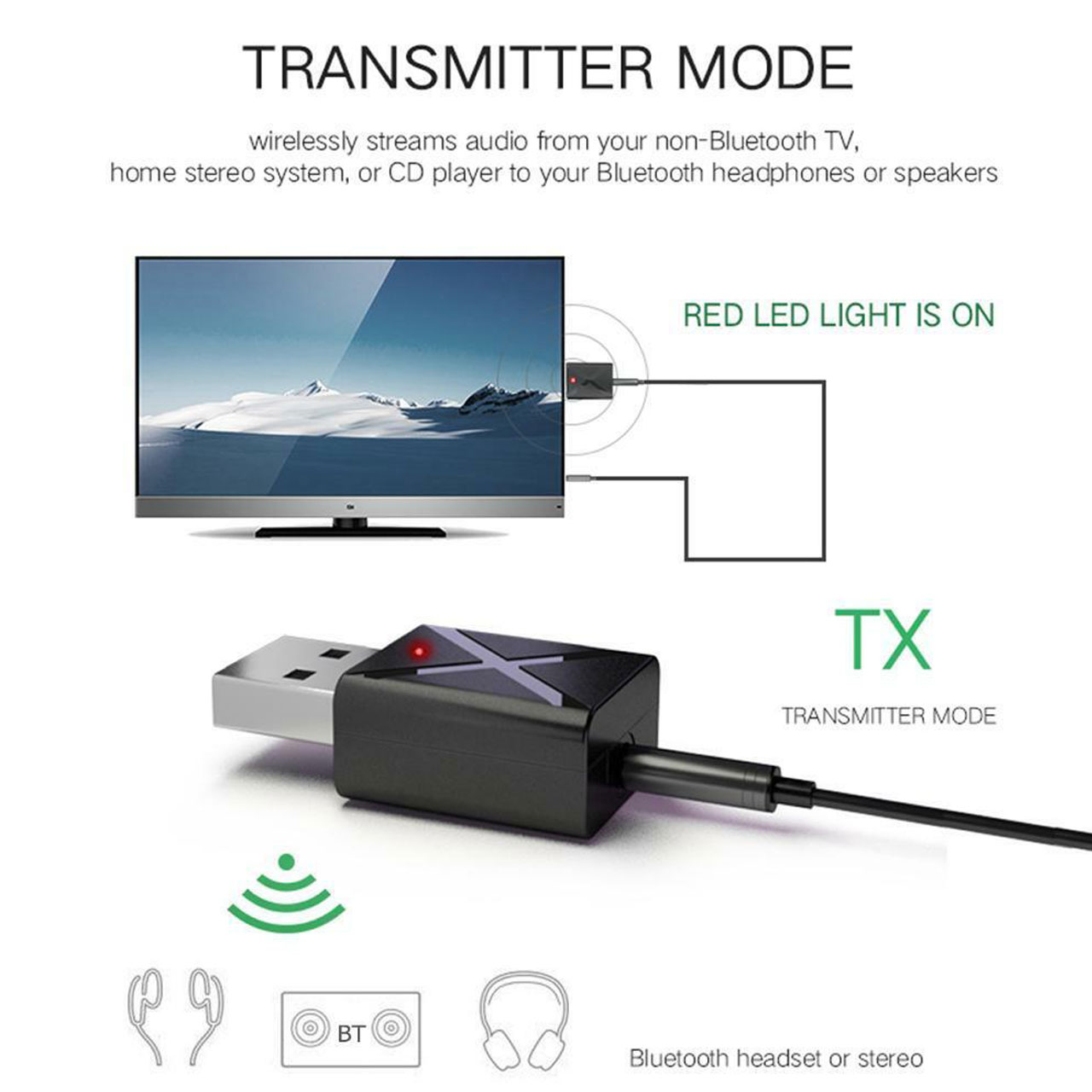 فرستنده و گیرنده بلوتوث BT-620 بند انگشتی