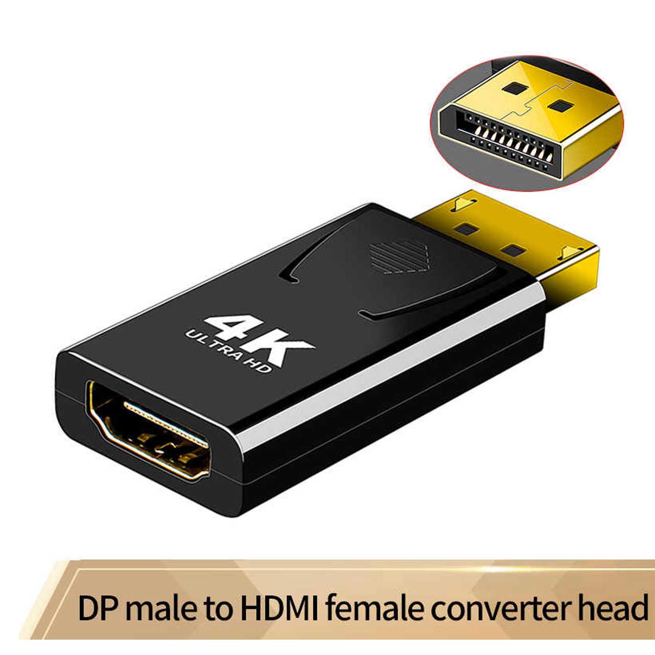 تبدیل DISPLAY PORT به HDMI مدل 4K برند JH