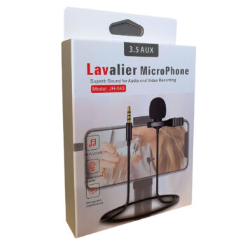 میکروفون یقه ای AUX برند Lavalier مدل JH-043