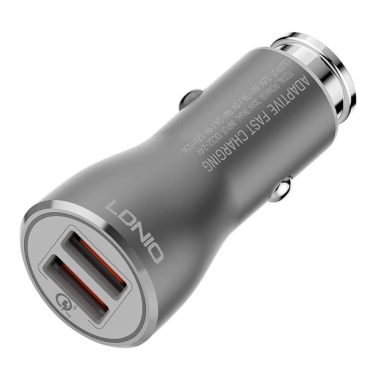 شارژر فندکی Fast الدینیو مدل C407Q با کابل Micro usb