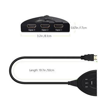 سوییچ 3 به 1 پورت HDMI با قابلیت انتقال تصاویر 3D